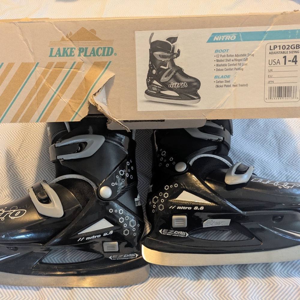 Kids Ice Skates Adjustable Size 1-4